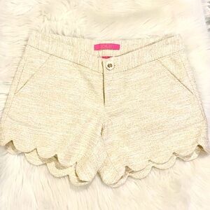 Lilly Pulitzer scalloped shorts Sz 00